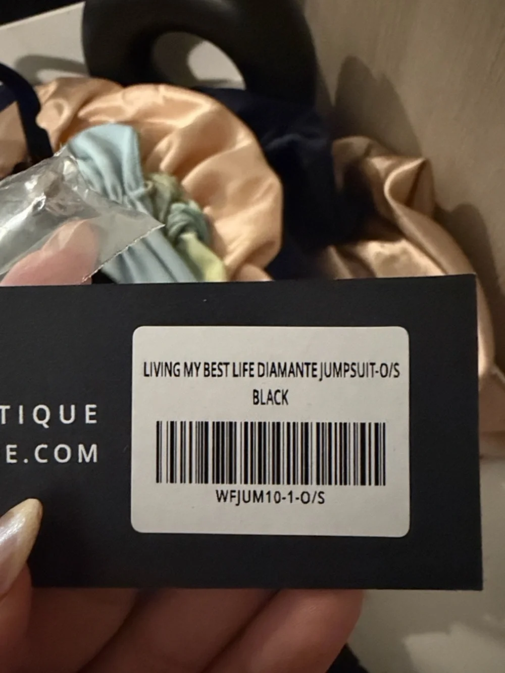 White Fox Boutique Living My Best Life Jumpsuit - Picture 3 of 3